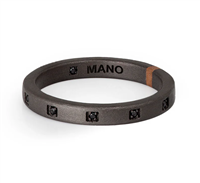 Anillo Mano-J. Hombre Minimal in Titanio Diamante Black 0.11 Ct MINANTRG10BFE-22 - MINANTRG10BFE-22